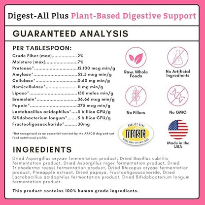 Probiotics for Dogs and Cats with Prebiotics, 8 Oz, 227 Scoops