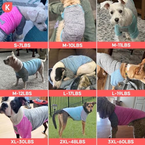 KYEESE 2Pack Dog Shirt for Small Dogs Sun Protection Tank Top with Sleeves