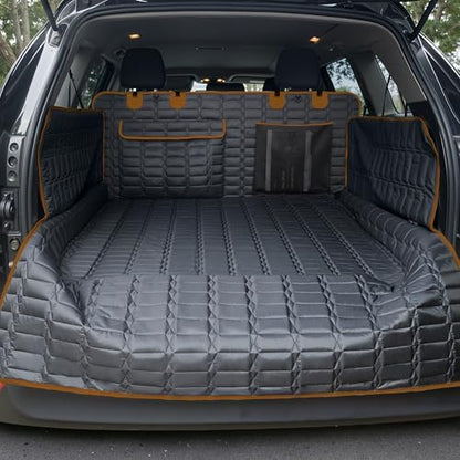 Reliadura SUV Cargo Liner for Dogs, Waterproof Trunk Cover with Bumper Flap