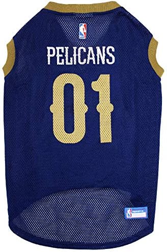 Pets First NBA NEW ORLEANS PELICANS DOG Jersey, Large - Tank Top Basketball Pet Jersey