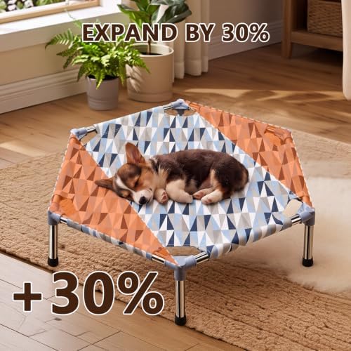 Elevated Dog Bed, Raised Cooling Dog Bed, Outdoor Dogs Cot Small, Pet Cot