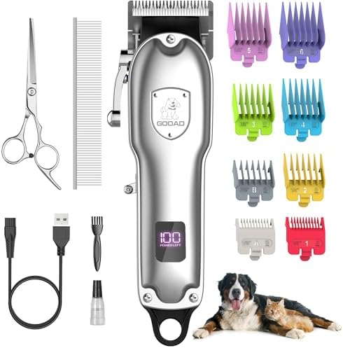 Dog Rechargeable Cordless Clippers for Grooming for Heavy Thick Hair&Coats
