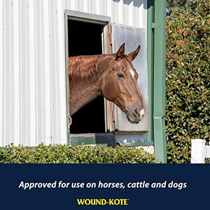 Farnam Wound-Kote Blue Lotion Spray Wound Care for Horses 7 Oz.