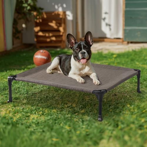 Veehoo Outdoor Elevated Dog Bed for Medium Dogs, Cooling Raised Dog Cots