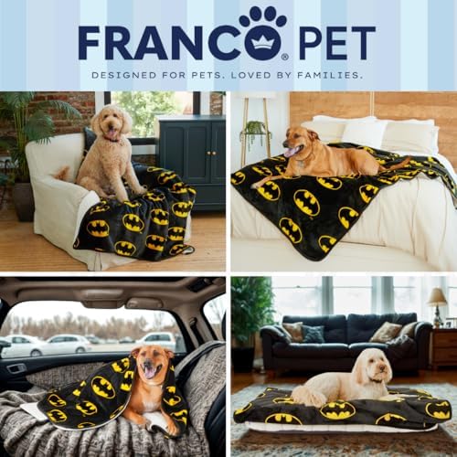 Batman DC Comics Waterproof Dog Bed Cover, XL 60x80 Pet Blanket for Furniture Bed Couch Sofa, (Officially Licensed) by Franco