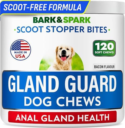 BARK&SPARK Dog Anal Gland Treatment Chews - AnalGland Support Supplement