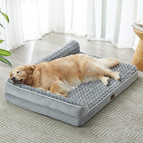 BFPETHOME Orthopedic Washable Dog Bed, Sleeping Couch for Large Senior Dogs