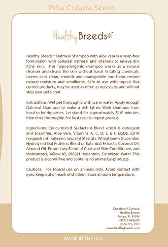 Healthy Breeds Maltese Oatmeal Shampoo with Aloe 16 oz (Pack of 2)