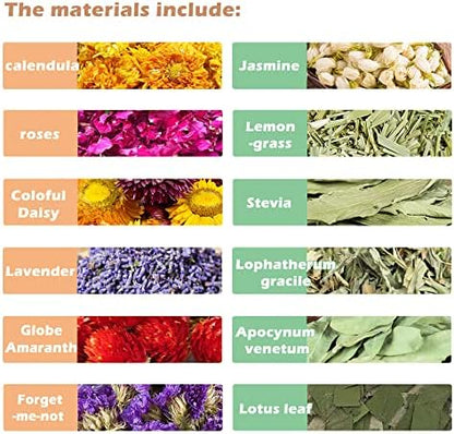 Natural Grain Flower&Herb Hamster Habitat Cage Accessories Bedding Decor