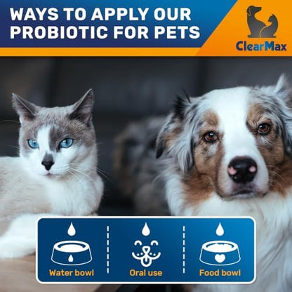 Liquid Probiotics for Dogs & Cats, 6 Billion CFU, Digestive Support, 2 Oz