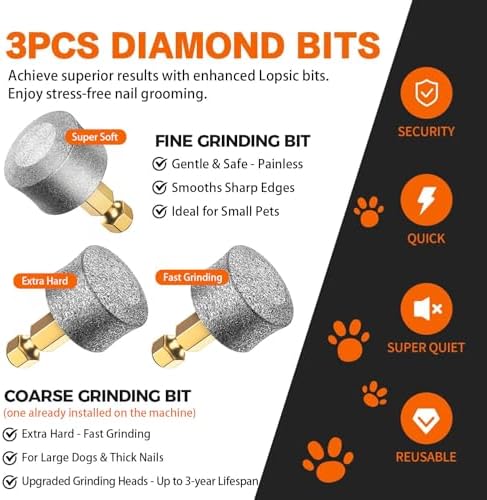 Whisper Quiet Dog Nail Grinder Safe & Stress-Free for Sensitive Dogs Cats