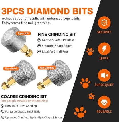 Whisper Quiet Dog Nail Grinder Safe & Stress-Free for Sensitive Dogs Cats