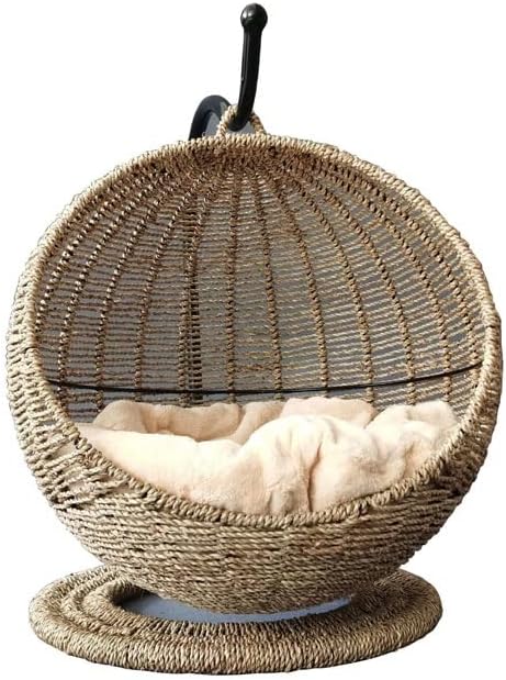 Pet Litter Cat Villa Layer Round Vine Nest Hanging Basket Dog Kennel Supplies