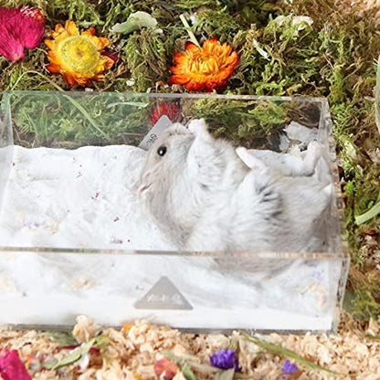 BUCATSTATE Hamster Bath Sand, 6.6LB Potty Litter Sand | Odor Control | Plant Scented Bathing Sand for Chinchillas Gerbil Mice Degu (Plant Scented)