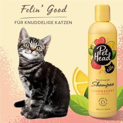 Pet Head Felin' Good Cat Shampoo | Fruity Scent | 10.1 fl. oz.