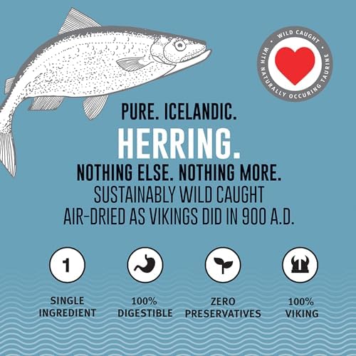 Icelandic+ Whole Fish Herring - 3oz Wild-Caught Air-Dried Dog Treats