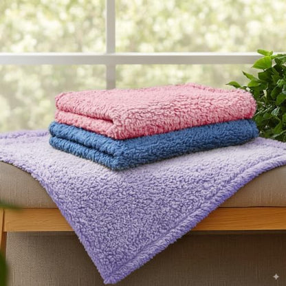 Luciphia 3 Pack Soft Sherpa Fleece Blankets for Dogs Cats Puppies,30"x20"