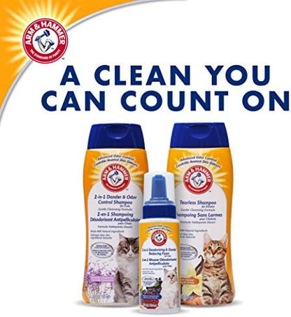 Arm & Hammer 2-in-1 Deodorizing Cat Shampoo, Lavender Chamomile, 20 Fl Oz