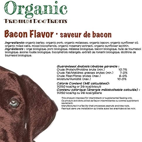 Darford Organic Premium Dog Treat - Bacon Flavor - 12 lb