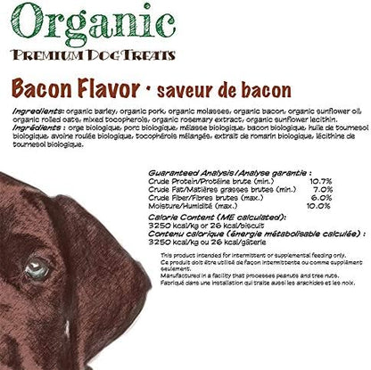 Darford Organic Premium Dog Treat - Bacon Flavor - 12 lb