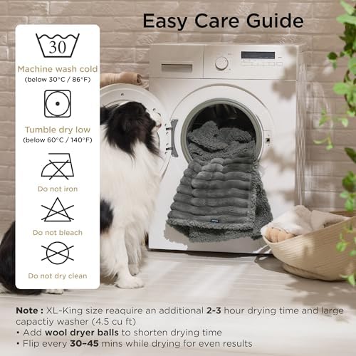 Bedsure ComfyFleece™ Waterproof Dog Blankets for Large Dogs,40x50