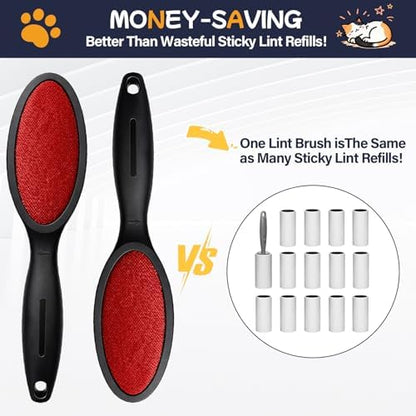 Magic Lint Remover Brush for Pet Hair, Reusable, 3 Pack