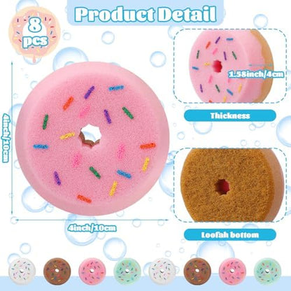 Lemonroad 8 Pack Tack Sponge Donut Shaped