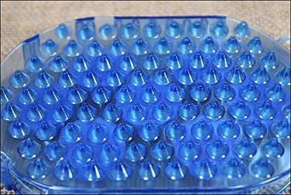 Tough 1 Rubber Jelly Massage Mitt Blue