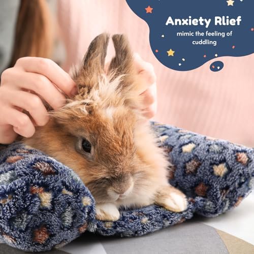 Rabbit Bed with Pillows, Dual-Sided 17"x15" Washable Lounger Pad