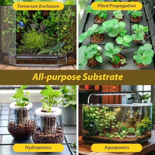 Legigo 10 LB Organic Expanded Clay Balls Terrarium Substrate for Reptiles