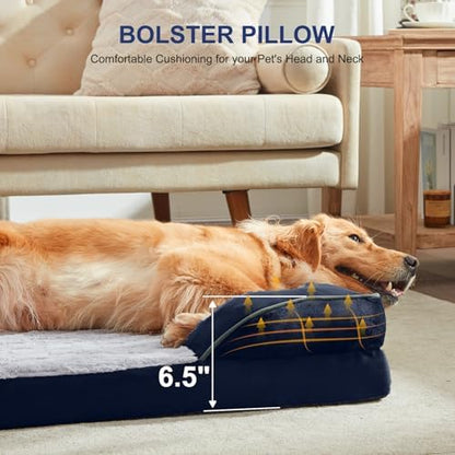 FURTIME Orthopedic Small Dog Bed, Supportive Waterproof Pet Bed