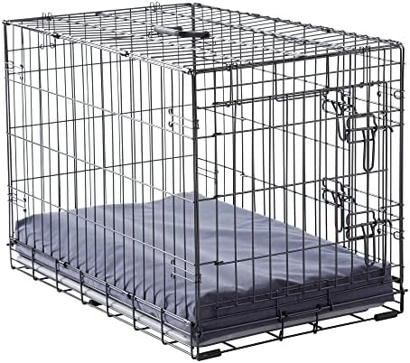 Happy Hounds Cooper Deluxe Reversible Crate Pad - Extra Small - Denim