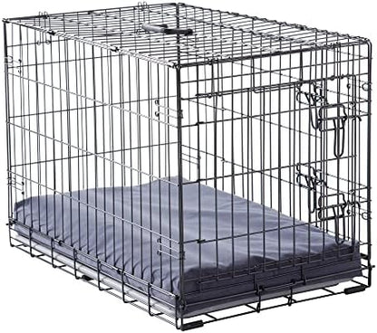 Happy Hounds Cooper Deluxe Reversible Crate Pad - Small - Denim