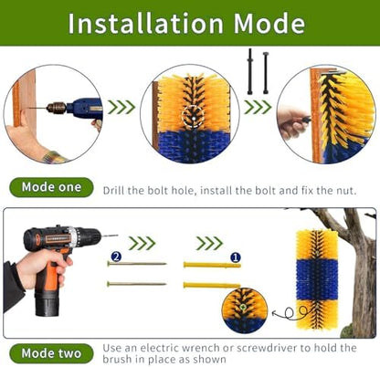 2/4PCS Livestock Massage Brush, Horse Cow Goat Pet GroomingTools