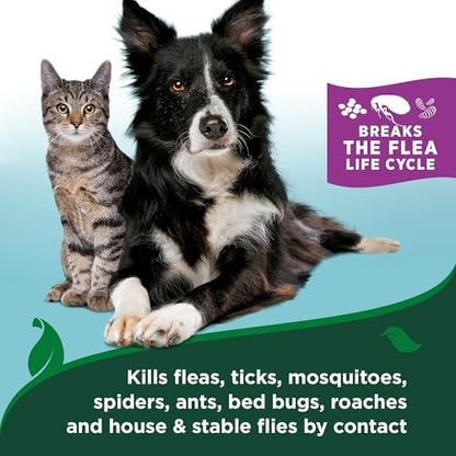 Vet's Best Waterless Flea & Tick Bath for Cats, Plant-Based, 5 oz