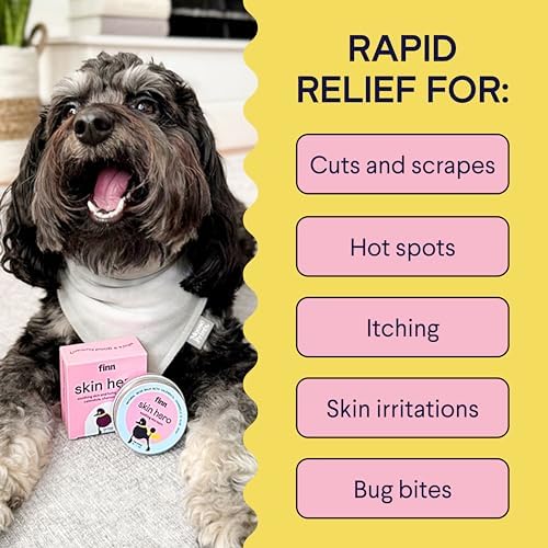 Finn Skin Hero Dog Skin Balm - Itchy Skin Relief - Lick-Safe - 1.75 oz