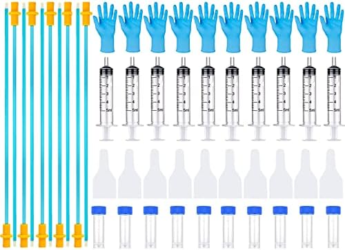 10 Set AI Artificial Insemination Dog Breeding Kit, Canine Breeding Kit, Dog Insemination Breeder Kit, Disposable Canine Artificial Insemination, Canine Breeding Supplies (15.7 inch,Large Breeds) L