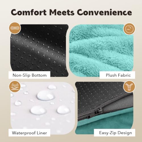 MEKIY Orthopedic Waterproof Jumbo Dog Bed with Bolster for Extra Large Dogs