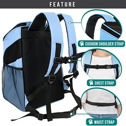 PetAmi Cat Backpack Carrier for Small Dogs and Large Cats, Airline Approved