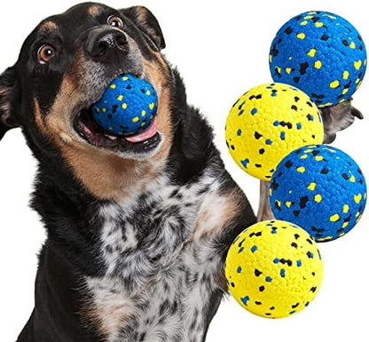 Kimee Dog Balls Tennis Balls Dog Chew Toys for Aggressive Chewers ETPU 4Pcs