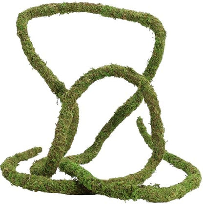 USMOLA Moss Vine for Reptiles, Bendable Climbing Vines Reptile Tank Accessories, Natural Moss Rope for Leopard Gecko, Lizard, Snake, Chameleon, Frog Terrarium Decor (Jungle Green, 6.5 FT) (Pack of 2)