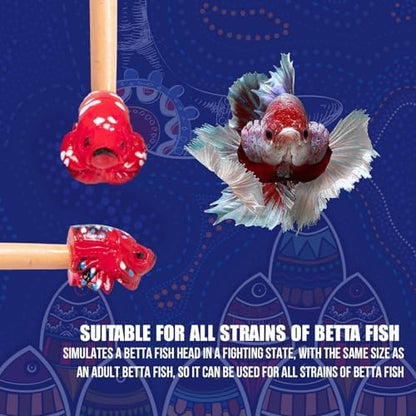 KOIKA Fish Training Stick Toys for Betta Fish – Interactive Training Wand for Exercise & Mental Stimulation, Fish Tank Decor Accessory