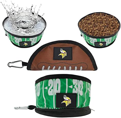 Pets First NFL Collapsible Pet Bowl
