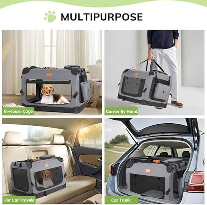 Morpilot 24-inch Portable Collapsible Dog Crate for Small Dogs up to 27lbs