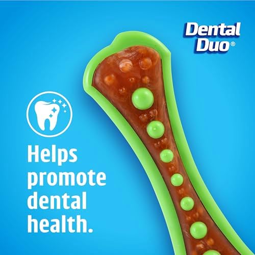 Hartz Chew 'n Clean Dental Duo Dog Treat & Chew Toy, Color Varies, X-Small (Pack of 48)