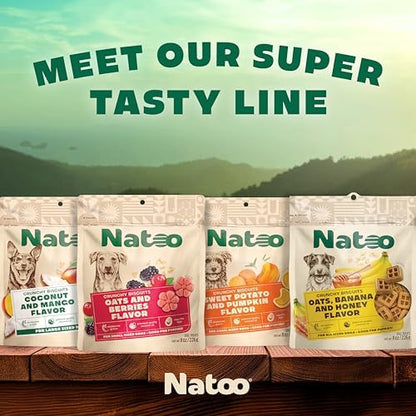 NATOO Healthy Treats for Large Dogs, Coconut & Mango Flavor, 8 oz
