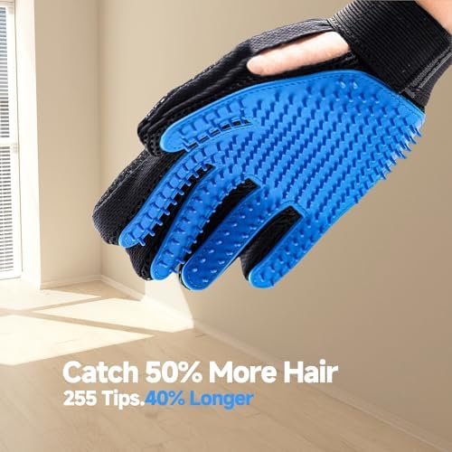 NVNAN Pet Hair Remover Roller and Grooming Glove Set for Dogs & Cats
