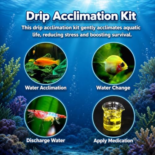 Drip Acclimation Kit for Shrimp and Fish, Slow Drip Aquarium