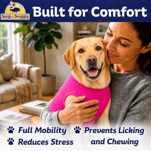 Surgi Snuggly Dog Surgery Recovery Suit, Cone Alternative, Spay/Neuter XLS