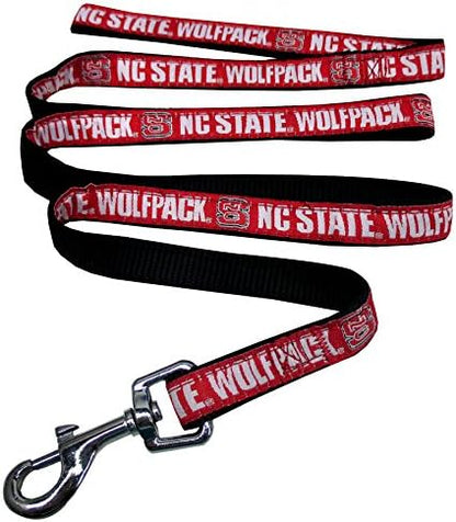 Pets First Collegiate Pet Accessories, Dog Leash, North Carolina State Wolfpack, Large